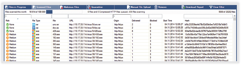 Advanced Threat Detection Screenshot